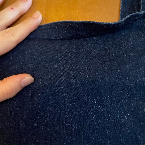 Vintage A-list by Wrapper Denim Crop Top. Size small with zipper on the back. - Picture 2 of 8